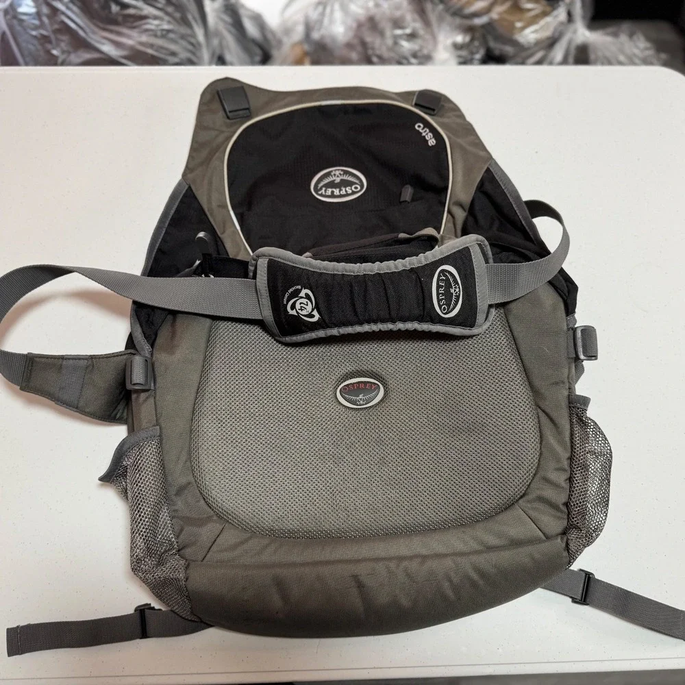 Osprey Seral Lumbar Hydration Pack Hiking Biking Waist Pack Gray Black K